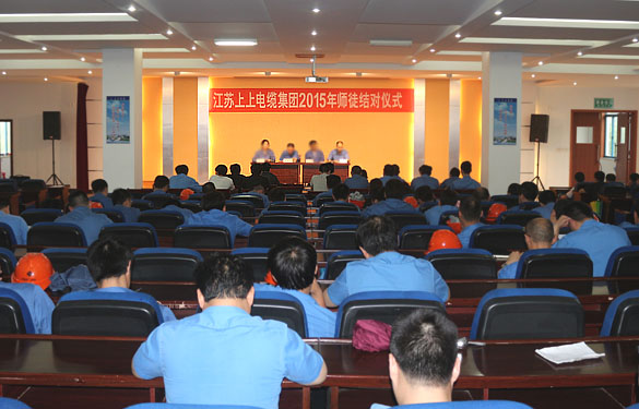 做好传帮带 专心育人才——ag真人国际电缆举行2015年师徒结对仪式