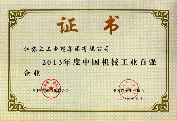 ag真人国际一连十年入选“中国机械工业百强企业”