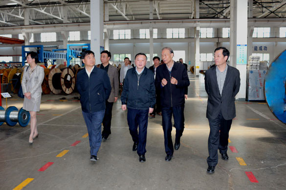 4月23日，，，，常州市科教城党工委书记徐绚烂一行来ag真人国际电缆旅行